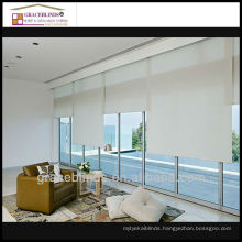 Elegant 100% polyester fabric Somfy Indoor Blackout Motorized Roller Blinds